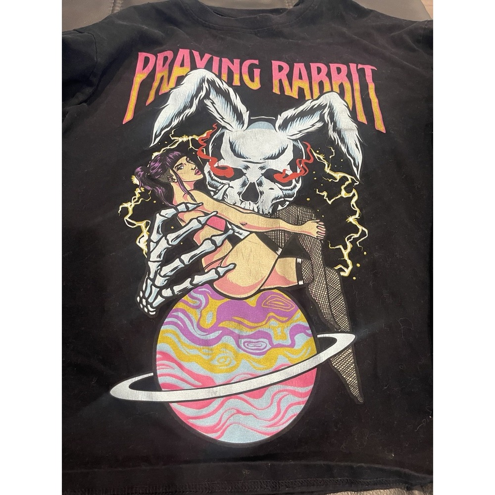 Praying Rabbit Medium Sweater Women's - Picture 2 of 4
